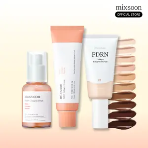 [mixsoon Official Shop] PDRN Renew & Tint Cosmetic Set - Skin-first Care, Smooth Finish with Natural Tint, Includes Moisturizer, Gel, and Serum
