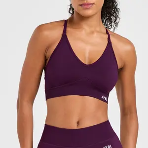 AYBL Adapt Seamless Sports Bra with V-Shaped Waistband & Adjustable Straps for Custom Fit Medium Support Multi-Wear Strap Detailing