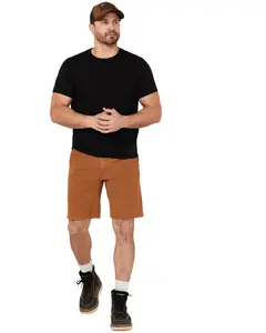 Hawx Men's Men'S Chip Flat Front Work Shorts - Hxsp24sh10-Rucop