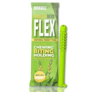 CHEWZ Mullein Flex, Detox Chewer for Lung Cleansing, Natural Craving Support