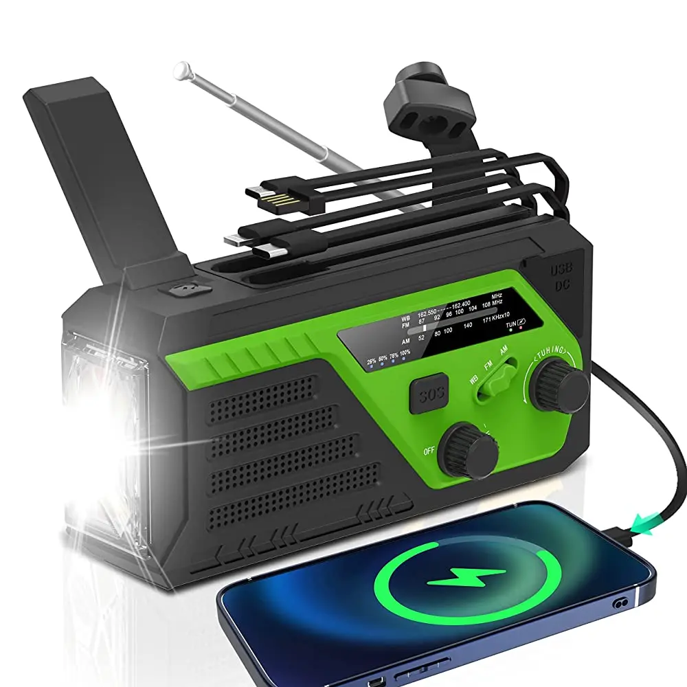 Green-6000mAh(4 built-in charge Cable)