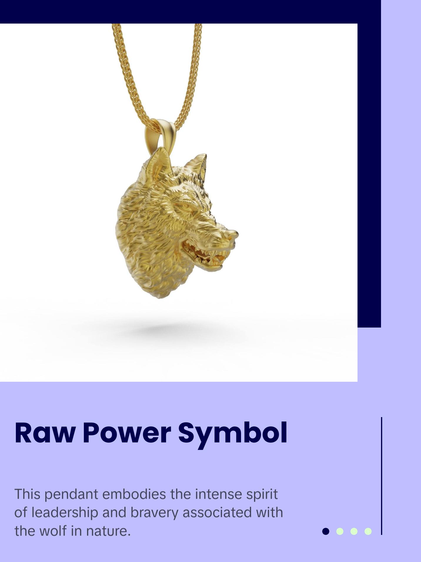 Fearless Wolf Necklace