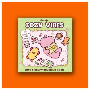 Cozy Vibes a Cute & Comfy Coloring Book by Coco Wyo (Trade Paperback Book)