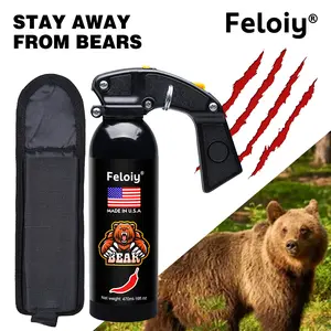 Feloiy Bear Repellent Spray, with pocket for easy carrying outdoors, 16 oz.