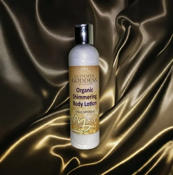 ORGANIC GOLD or BRONZE SHIMMER BODY LOTION