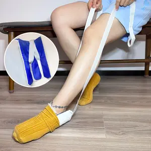1 pc of sock-wearing device, sock-wearing auxiliary tool, sock-wearing auxiliary device, no need to bend over to help put on socks, sock-wearing device for the elderly, auxiliary tool for the elderly, pregnant women, and people who cannot bend over, Strap