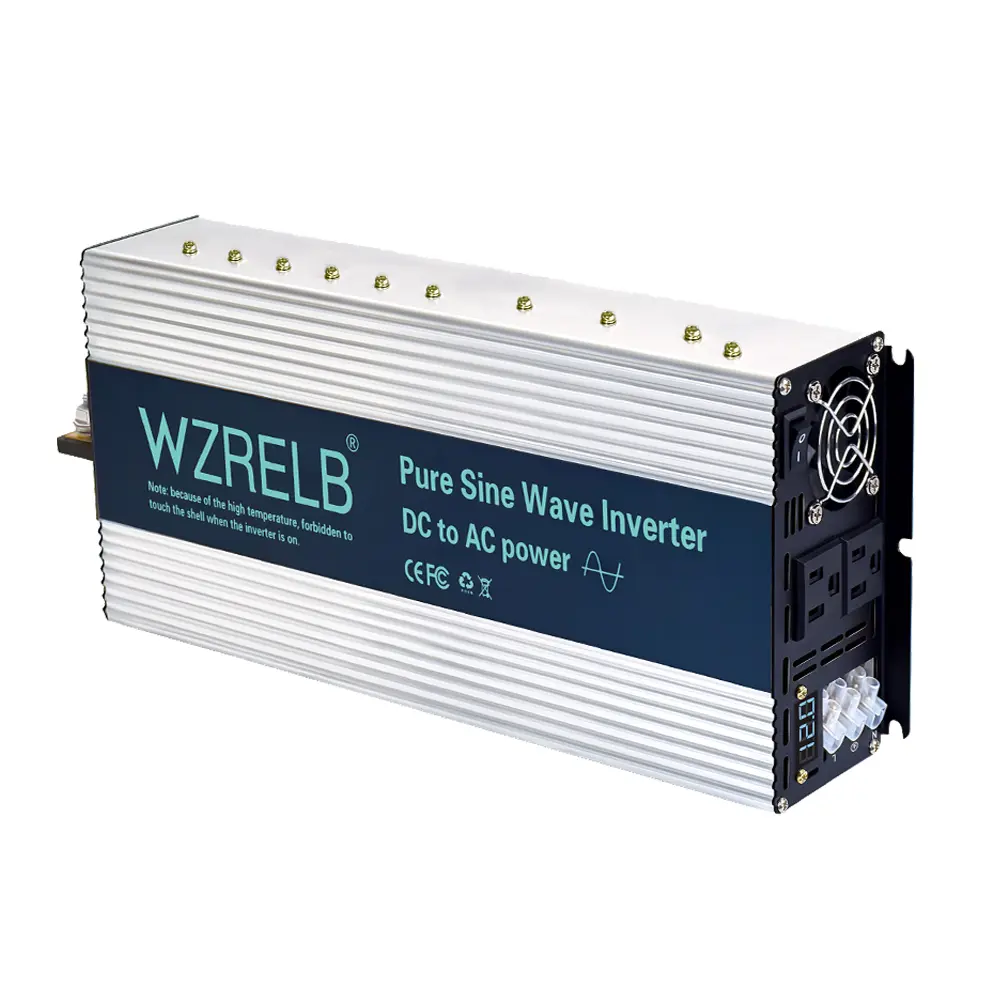 3000W Pure Sine Wave Power Inverter Converter - DC 36V to 120V AC, Emergency Kit for Off-Grid Solar Systems, Car, RV Use (Home Improvement Compatible), Energy Efficient Inverter