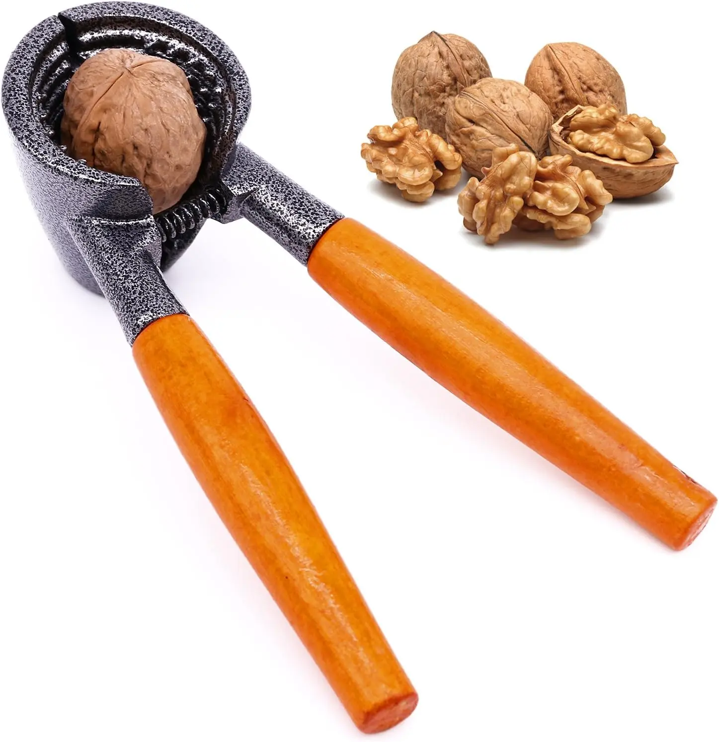 Heavy Duty Nutcracker Pecan Walnut Plier Opener Tool with Wood Handle
