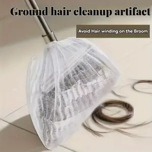 100 pieces, Household items, disposable broom cover, dust removal cloth cover for household use, electrostatic adsorption, easy cleaning of hair and dust, both dry and wet, ready to use and throw, for home and office use, suitable for any type of broom