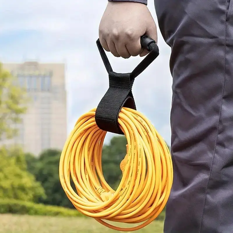 1pcs Extension Cord Organizer, Multipurpose Heavy-Duty Storage Strap With Handle, Fit Garages, RV And Boat Storage And Organization