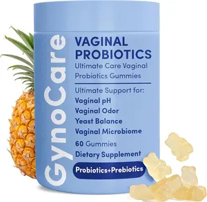 Vaginal Probiotics pH Balance Gummies For Women | Prebiotics and Probiotics for Women | Pineapple gummies for women for ph Balance and Vaginal Health | Vaginal Odor Control 60 Gummies