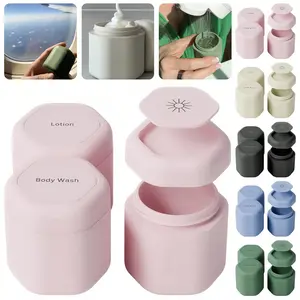 3PCS Travel Set,Skin Care Products Subpackage Container, Travel Necessities, Cosmetics Storage Bottle, Mini Capsule Shape, Travel Container, Magnetic Suction Fitting, Portable Subpackage Container, Reusable, Suitable For Travel, Outdoor Camping