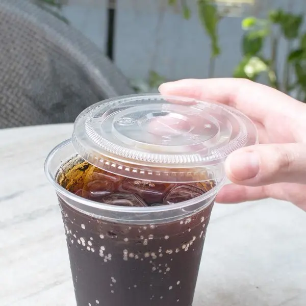 12-24oz PLA Eco-Friendly Flat Lids (98mm) - 1,000 pcs