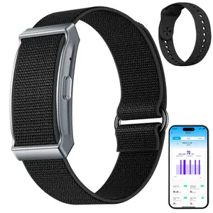 Smart Bracelet, Wearable Activity & Fitness Tracker Band, Wearable Pedometer, 24H Sleep Tracker, All-Day Continuous Heart Rate Blood Pressure Stress HRV Monitor,24/7 Heart Rate and more,  170+ Sport Modes Smart Wristband with 1 Bands, Free APP