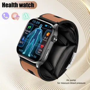 Health Smart Watch,precise pump to measure blood pressure, electrocardiogram, and blood oxygen saturation. It supports heart health tracking, Bluetooth calling, and music playback, an advanced wearable device. Suitable for men and women,middle-aged