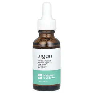 Natural Outcome 100% Cold Pressed Morrocan Argan Oil, 1 oz (30 ml)