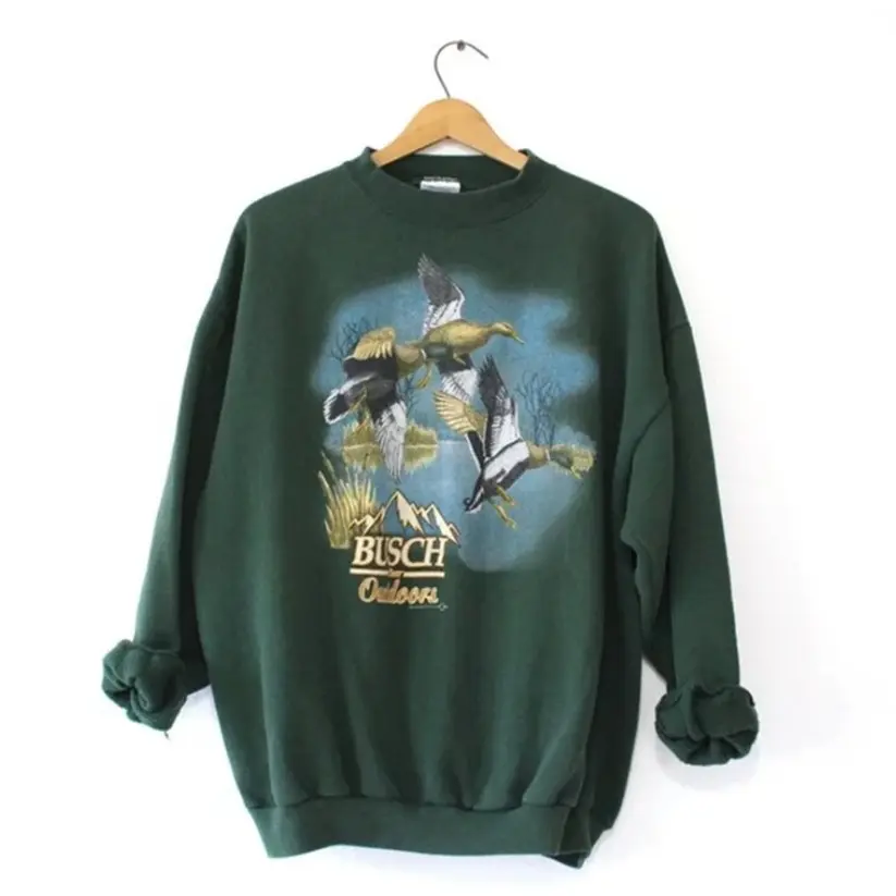 Vintage Busch Beer Outdoors Duck Unisex Sweatshirt