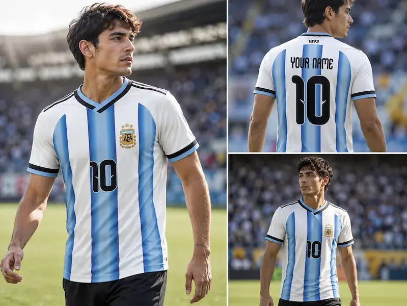 Custom Argentina Soccer Jersey 2026, Lionel 10 Shirt, Vintage Football Kit