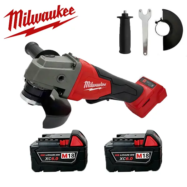Milwaukee M18 2880-20 Brushless Angle Grinder - 4-1/2" & 5" Size, Paddle Switch, Rapid Brake for Weld Grinding, Construction outdoor high-quality