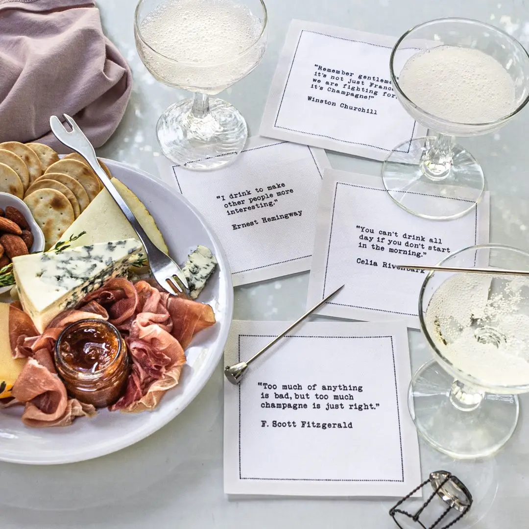 Five Star Napkins - Quotes Cocktail Napkins - Best Sellers
