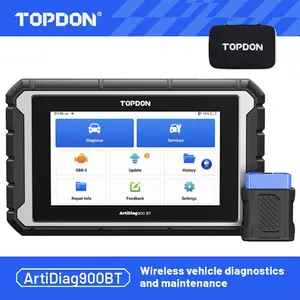 2025 TOPDON AD900BT OBD2 Diagnostic Tool Bidirectional Scanner, Full ECU Coding Active Test, Car Full System Diagnostics Provides 28+ Services, Free Two-Year Update Auto Vehicle