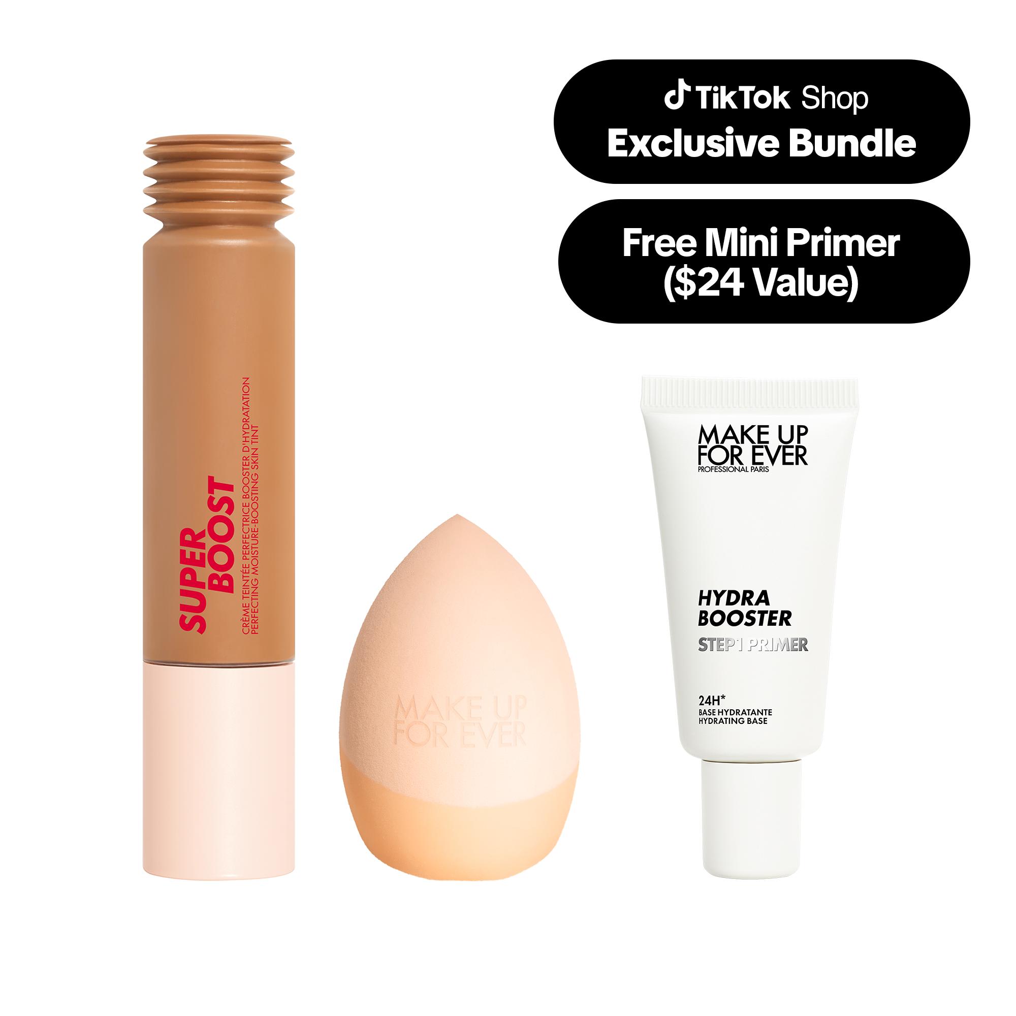 Super Boost Skin Tint Value Set - Only on TikTok Shop - Lightweight Moisturizing Skin Tint and Makeup Sponge Complexion