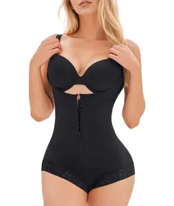 Women's Fajas Colombianas Shapewear Shapewear for Women  Postpartum Tummy Control Bodysuit Full Body Shaper for Women Body Butt Lifter Panties  Zipper Straps Thong Bodysuit