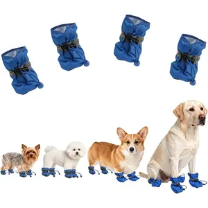 Waterproof Dog Shoes Soft Bottom Warm Anti Slip Paw Covers for Small Medium Dogs Winter Rain Snow Protection accessories