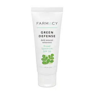 Farmacy Beauty Green Defense - SPF30 Broad Spectrum Mineral Sunscreen with Zinc Oxide & Natural Antioxidants - 50ml, Facial, Uv Sunscreen