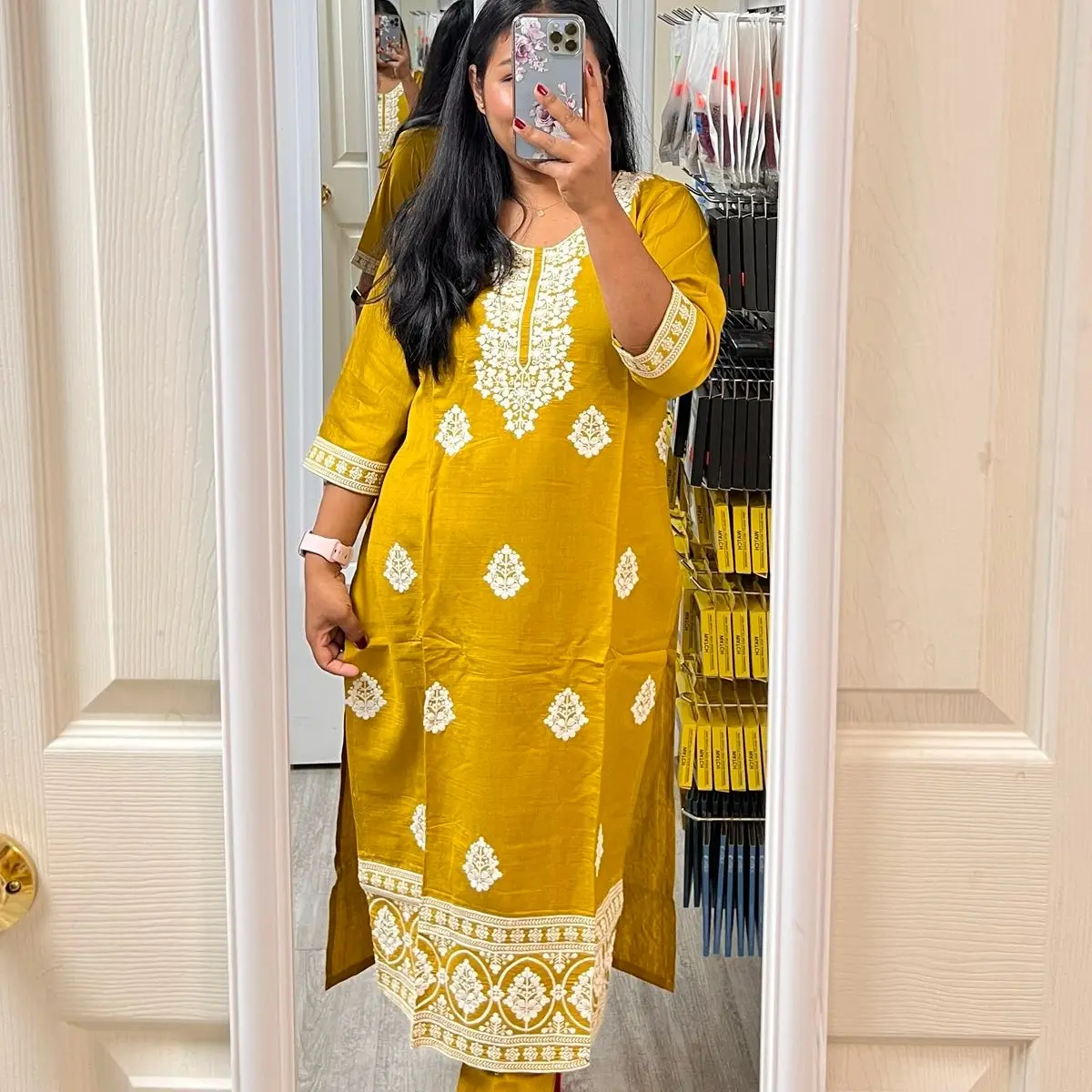 High-Quality 3 Piece Kurtha Salwar Set for Women - Perfect for Casual and Formal Occasions - Womenswear
