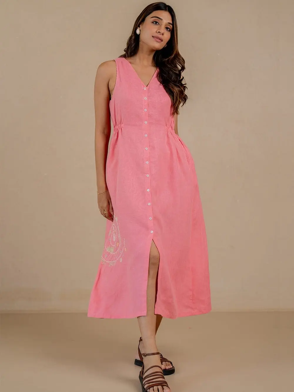 Emilia Linen Dress - Summer Wear, Simple Elegant Design, Versatile Wardrobe  Staple - TikTok Shop