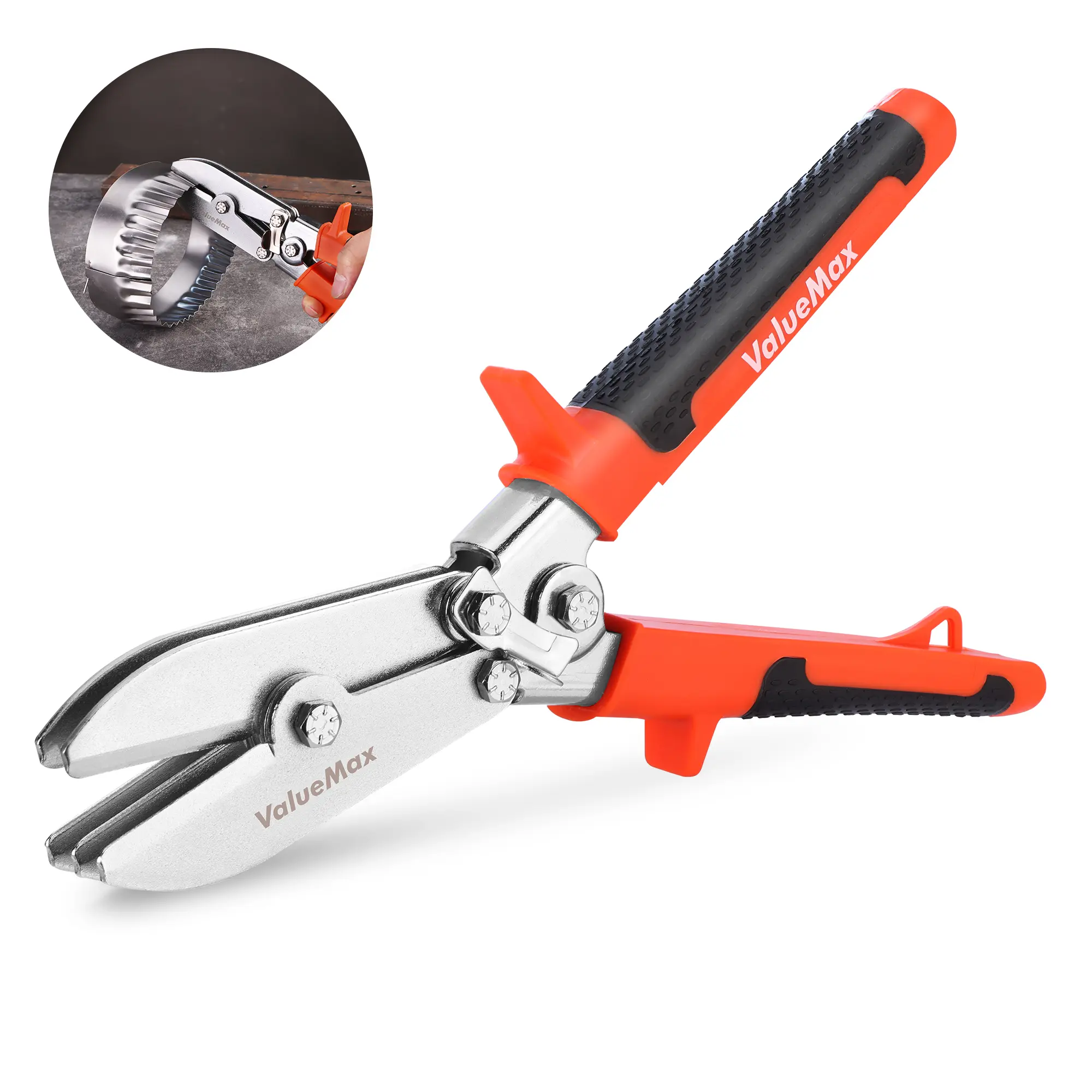 #summersale ValueMax 5-Blade Hand Crimper, Gutter Crimping Tool and Sheet Metal Crimper for 22-28 Gauge Stainless Steel, HVAC Ductwork, Downspouts, Stove Pipes, Rust-Resistant Ergonomic Handle