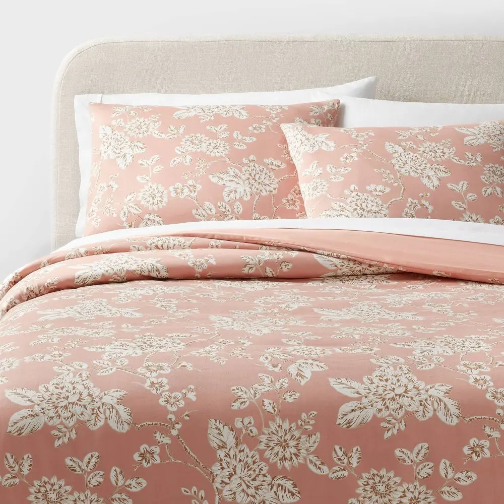 Floral Print Duvet and Sham Set Light - Threshold