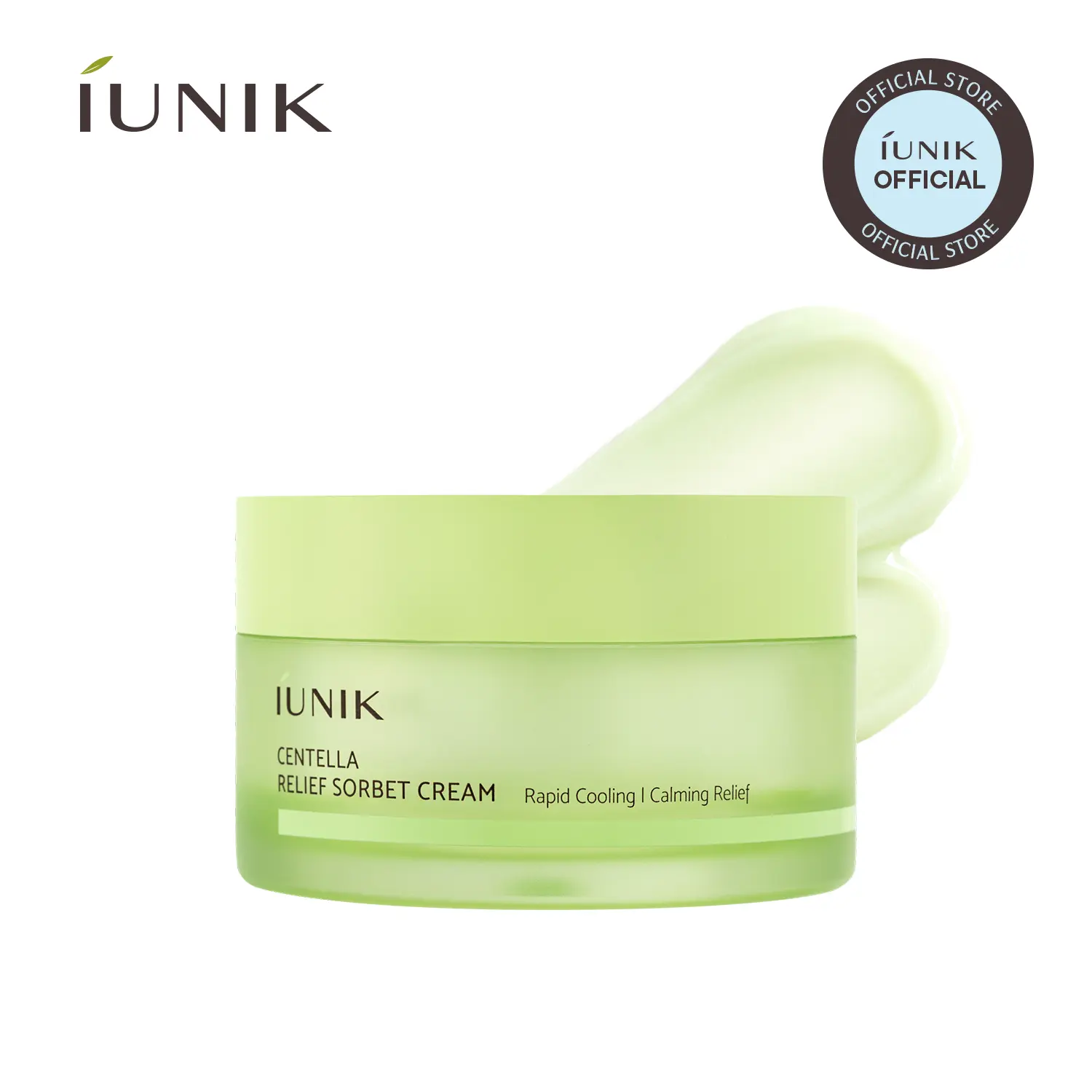 [IUNIK Official] Centella Relief Sorbet Cream | Instant Cooling & Calming for Sensitive & Redness-Prone Skin | 50ml / 1.69 fl oz