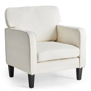 Modern Accent Chairs for Living Room, Corner Chairs for Adults, Reading Chair with Armrest and Backrest, Comfy Lounge Chairs for Bedroom,  Reception Room and Waiting Room