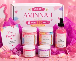 5 pcs Mystery Best-Selling Items Including Sugar Scrubs, Body Butters, Oils, Lip Glosses & Foaming Soap - Perfect for Self-Care & Gift Giving outdoorfun