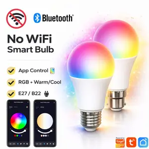 LED Bluetooth Smart Bulb APP Control Colorful Ambiance Music Bulb Lights Smart Light Bulbs For Home Bedroom wireless Smart Light Bulbs With App Control LED Color Changing Bulbs