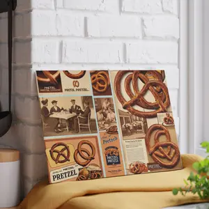 vintage pretzels glass Cutting Board