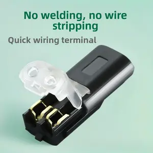 20 pcs D2 interpolation type solder-free stripping wire removable LED connector dual-wire interplug quick terminal block