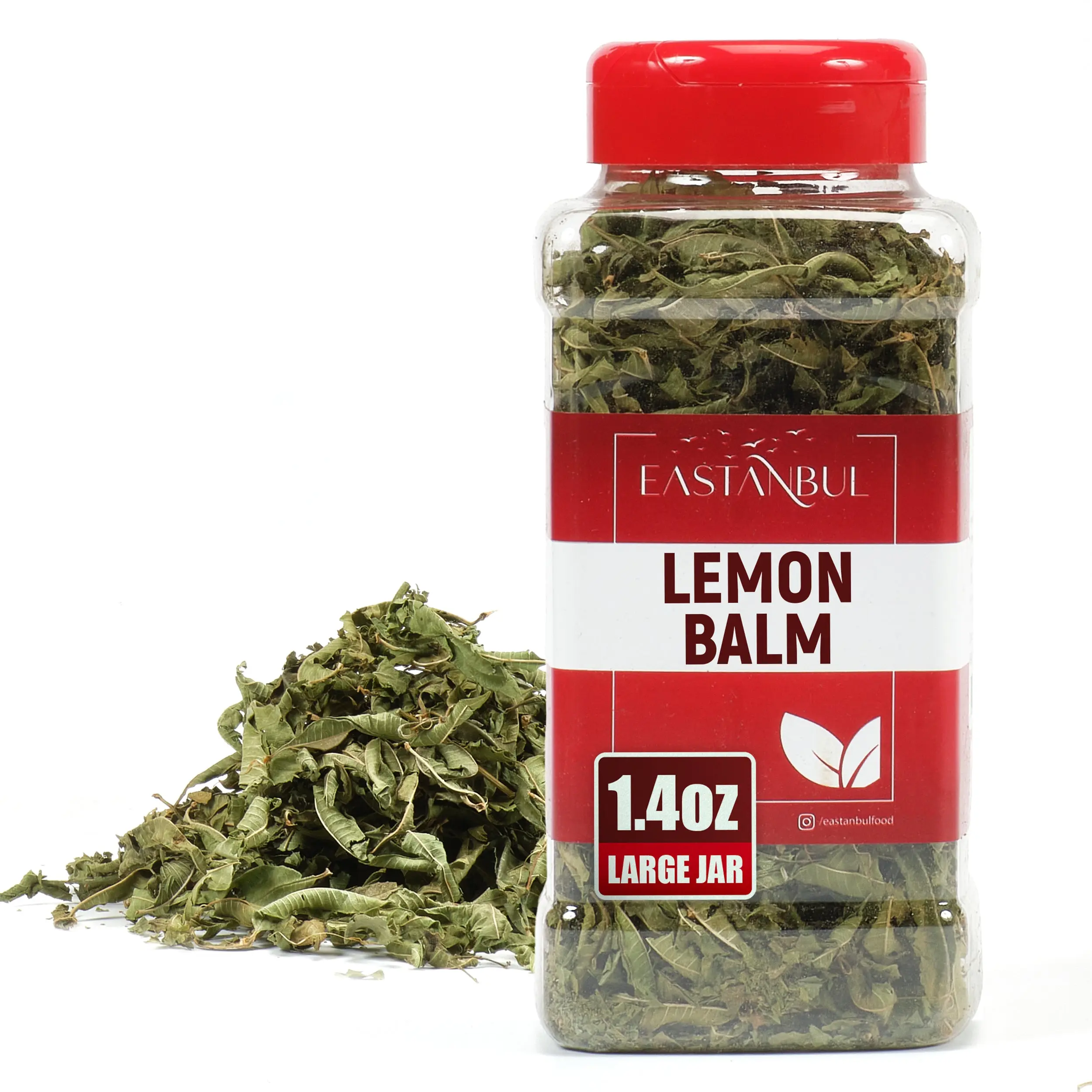 Eastanbul Lemon Balm Leaf,Lemon Balm Tea Loose Leaf&Pure,Melissa Tea 1.4oz Herbal Peppermint Blend Herbal Detox Tea