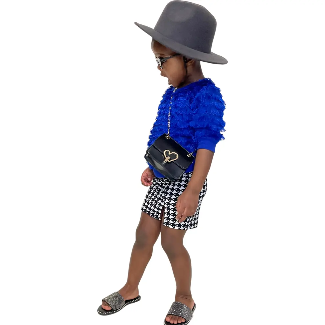 GABRIELLE HOUNDSTOOTH SKIRT