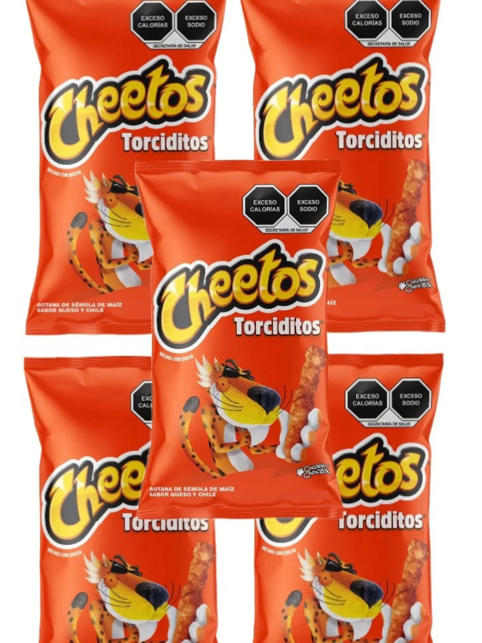 Torciditos Cheetos  5 bags of 55 grams