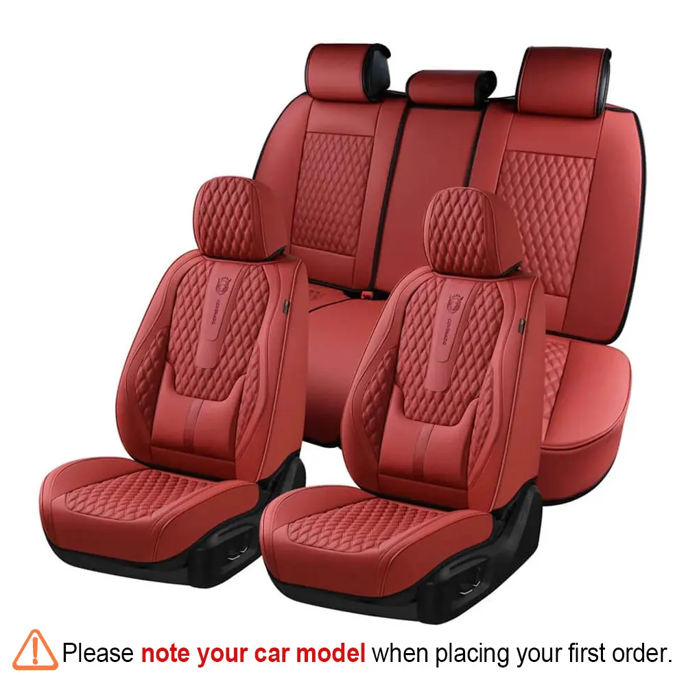 【Coverado】Universal 5-Seater Car Seat Cover Fit Premium Leather Waterproof Auto Seat Protectors  B-8859 NAPA Seat Cover full coverage Interior Interior PU Leather Sedan Seat Cover universal car seat coverauto napa leath stylish upgrade seat cover