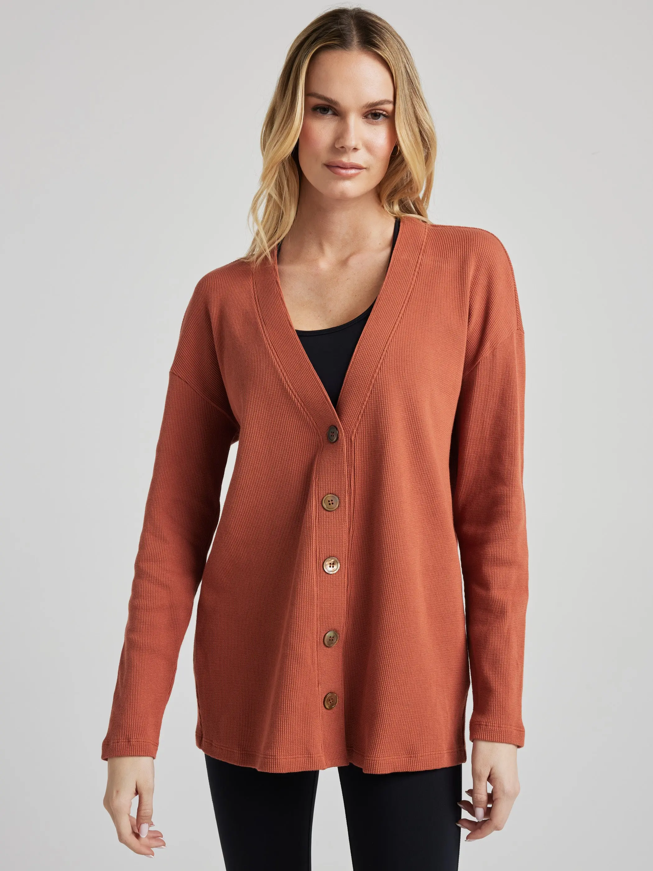 Unwind Organic Thermal Cardigan