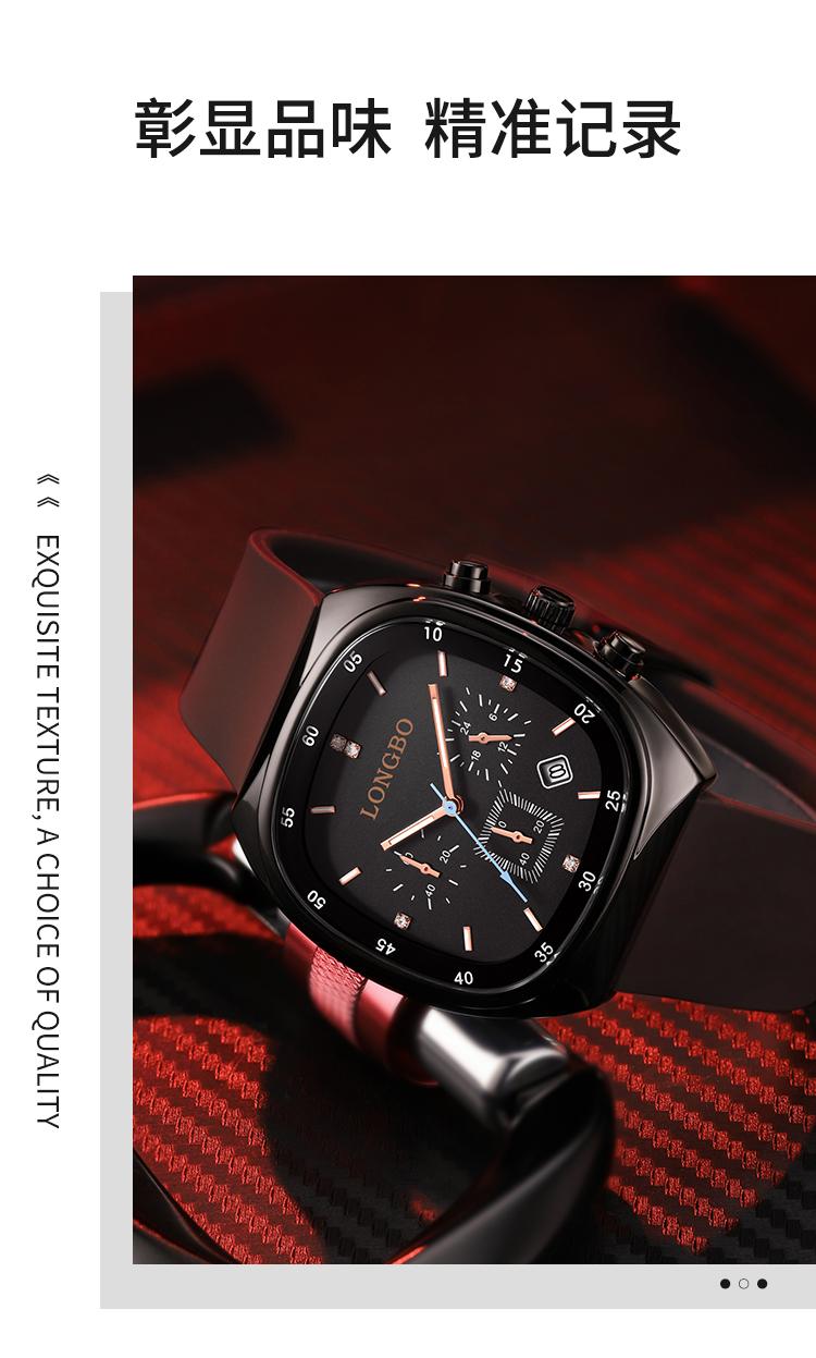 Fashionable Analog Watch, Sporty Waterproof Modern Unisex Open-Face Wristwatch - Luminous Display, Silicone Strap, Adjustable for Daily Wear, Automatic Mechanical with Necklace Bust Jewelry Set for Outdoor Use, Sporty Waterproof Watch detail 4