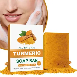Turmeric Soap Gentle Exfoliating Deep Cleansing Body and Face Soap Suitable for Daily Skincare Routine