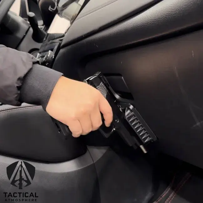 Gun Magnet Bracket Quick Draw Gun Magnetic Pistol Holster Hidden Car Applicable to multiple scenarios Adjustable