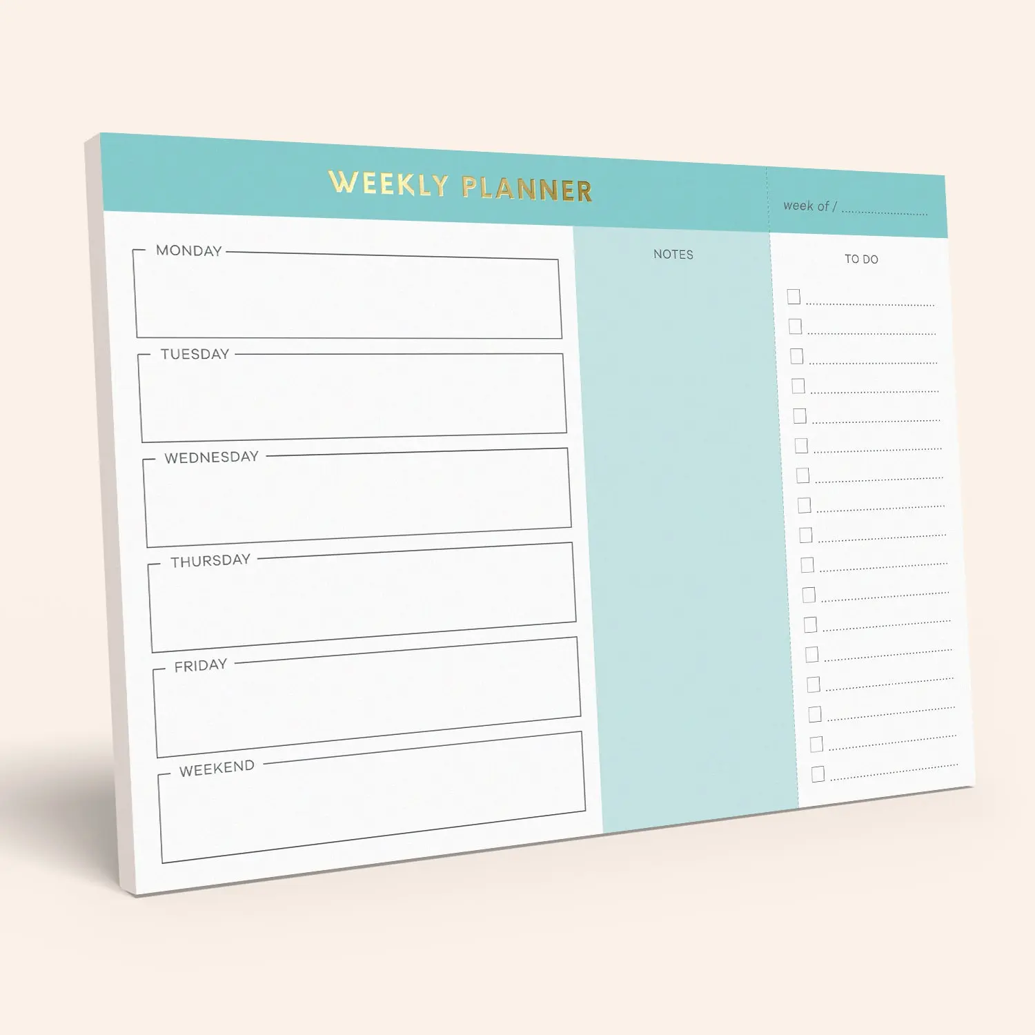 Weekly Planner Notepad Weekly Planner Notepad