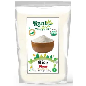 Organic Rice (White) Flour 16oz (1lb) 454g - Rani Brand Authentic Indian Products