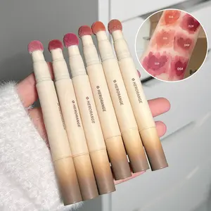 BBY[6-Pc Pro Twist Lip Set] HERORANGE Velvet Matte Lip Pen - Waterproof & Kiss-Proof | Creamy Fall-Winter Shades | Festival & Stage Must-Have | Xmas/Valentine's Gift for Teens | Peachy Nude Lipstick Set Gloss Lipgloss Makeup lip stain peel